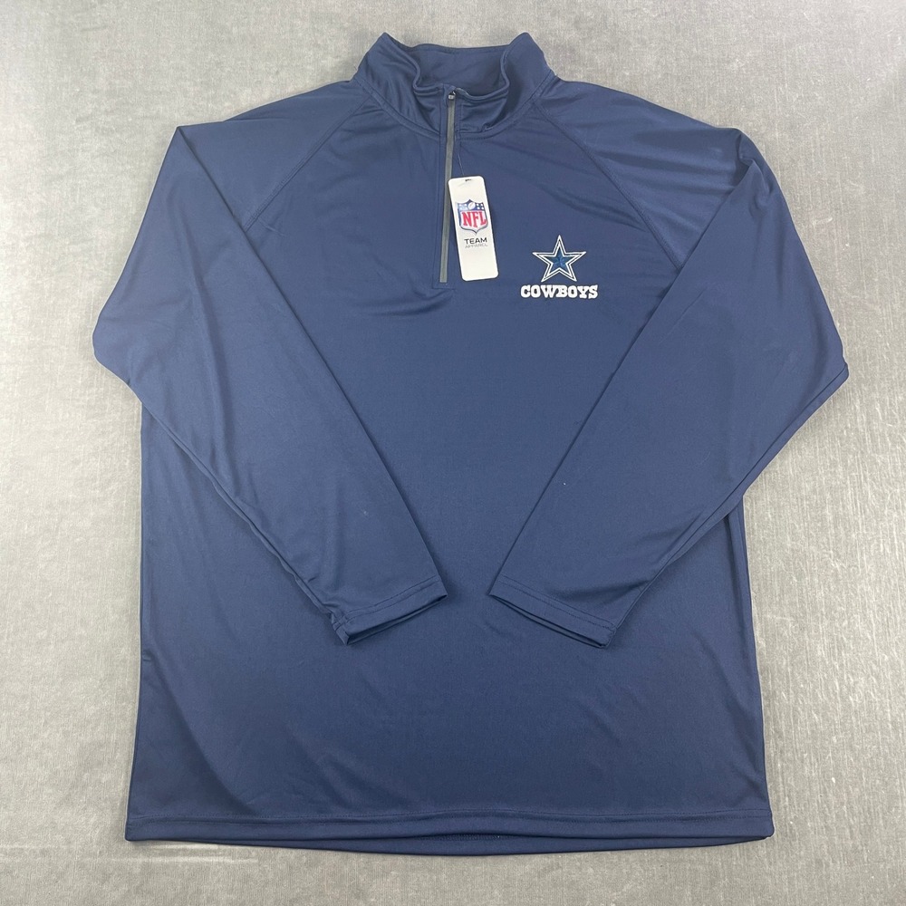 Dallas Cowboys Dunbrooke Men 2XL Navy Blue Quarter Zip Pullover NFL